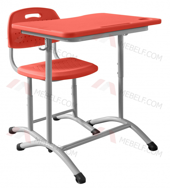 Школьный стол ШСТ11 и стул ШС03, оранжевый