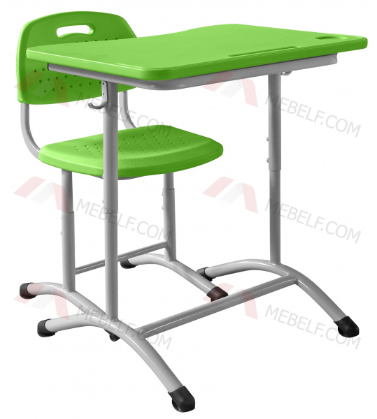 Школьный стол ШСТ11 и стул ШС03, зеленый